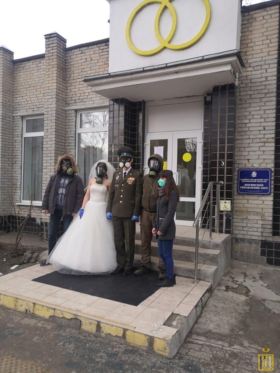 Свадьба в Ногинске в противогазе