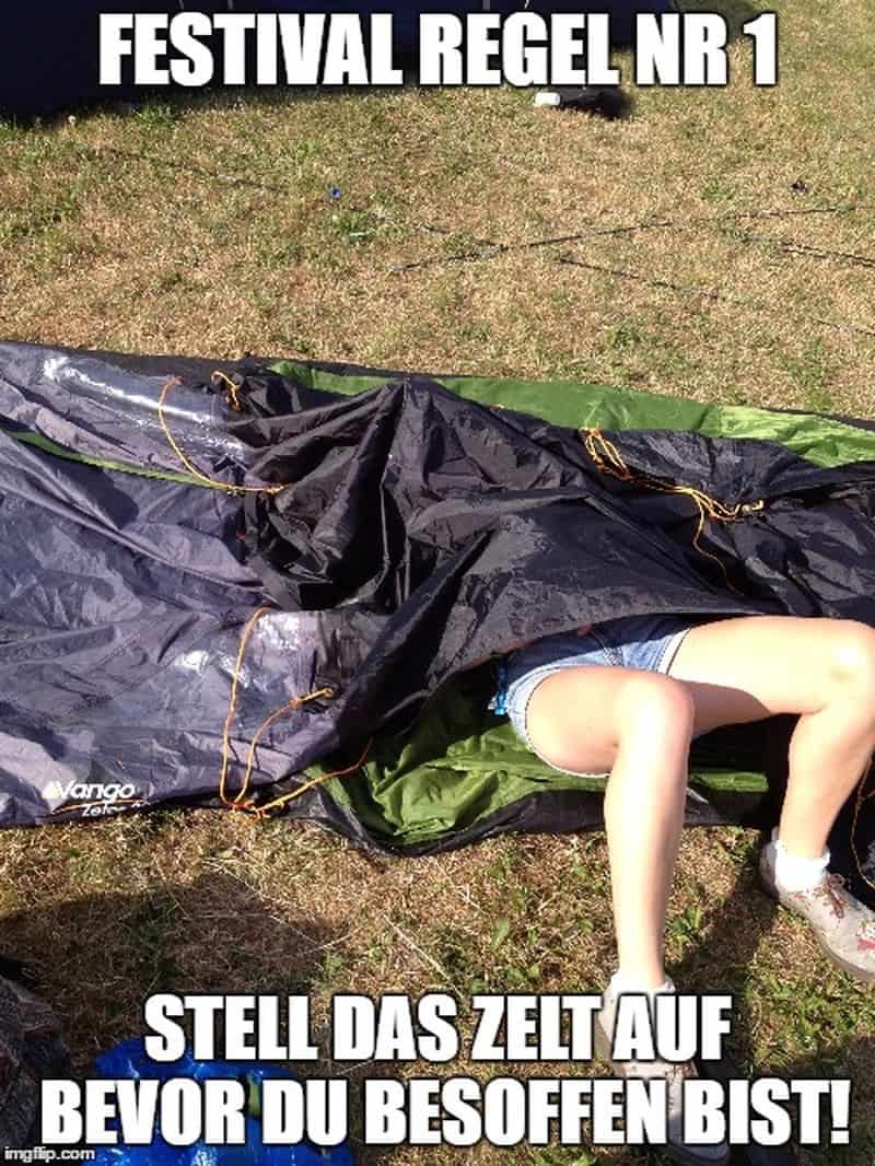 Первое правило кемпинга поставь палатку