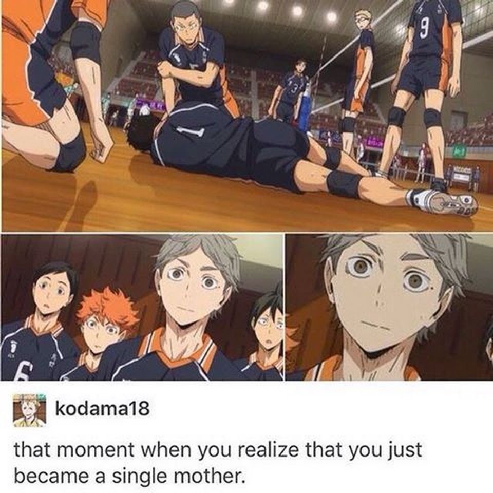 Мемы по аниме волейбол