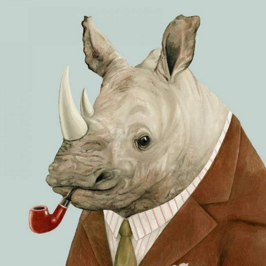 Носорог художник