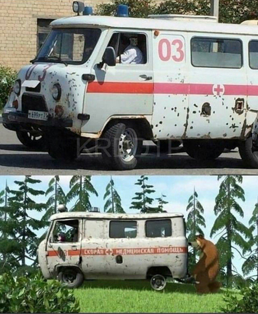 УАЗ Буханка Маша и медведь