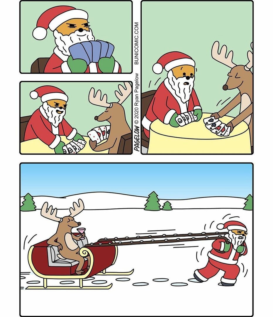 Смешной комикс про Деда Мороза