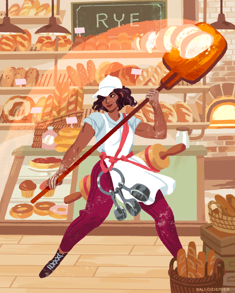 Пекарня иллюстрация