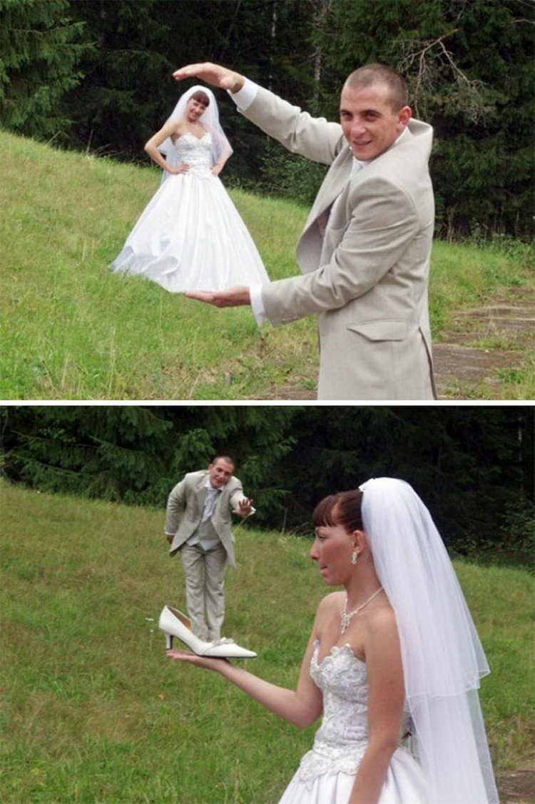 Смешные Свадебные фотосессии
