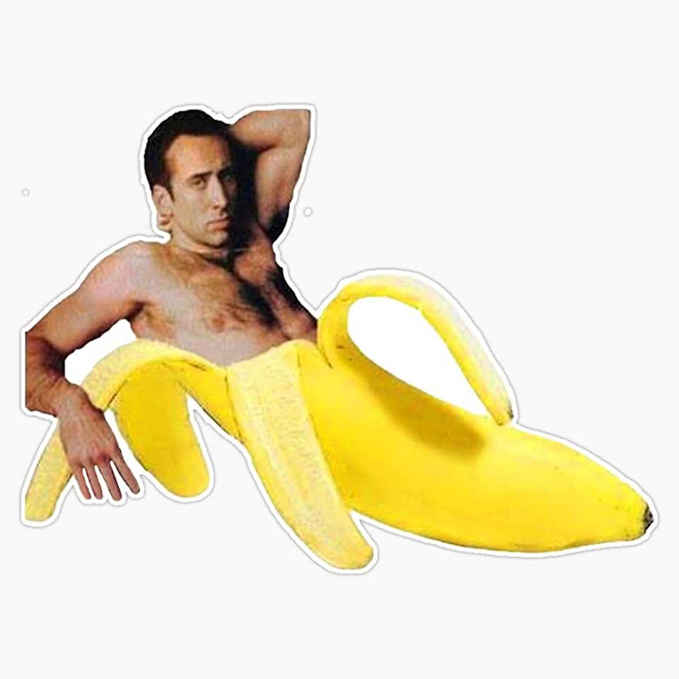 Николас Кейдж банан Мем