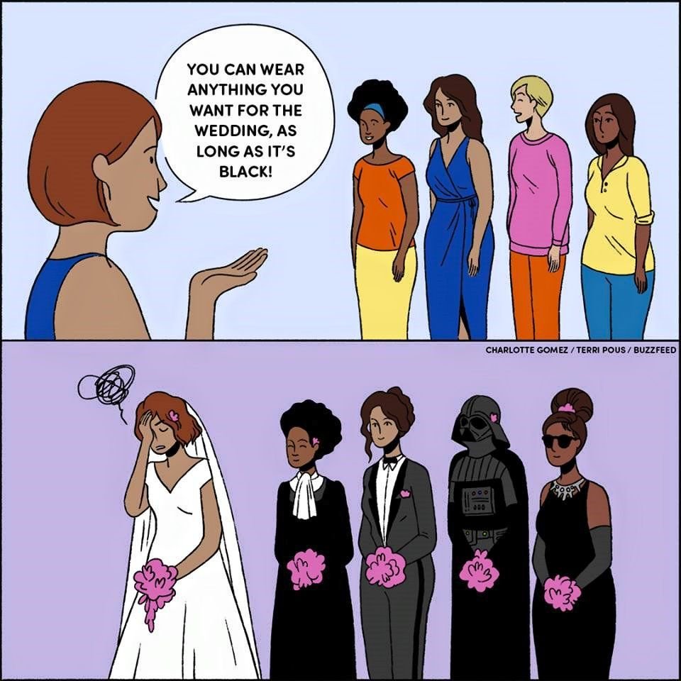 Смешные комиксы про свадьбу