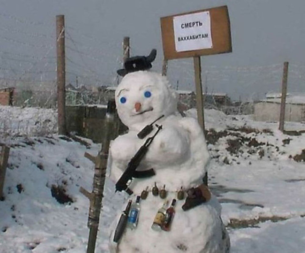 Снеговик в России прикол