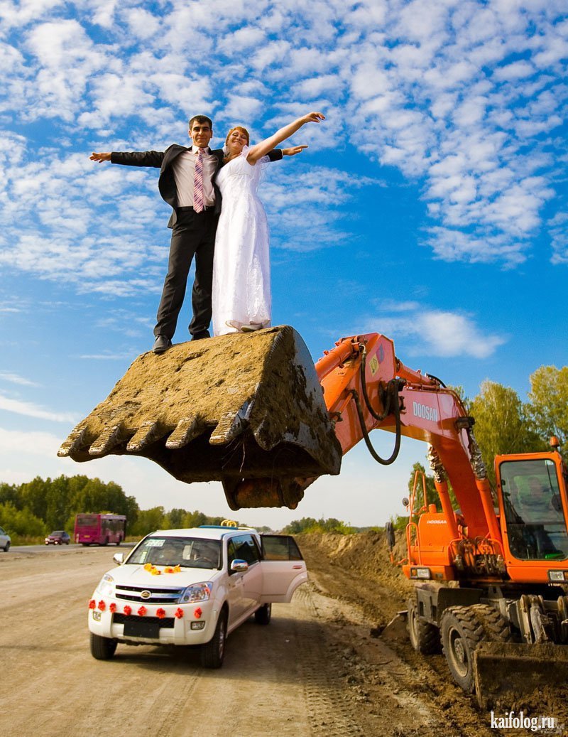 Свадьба на тракторе