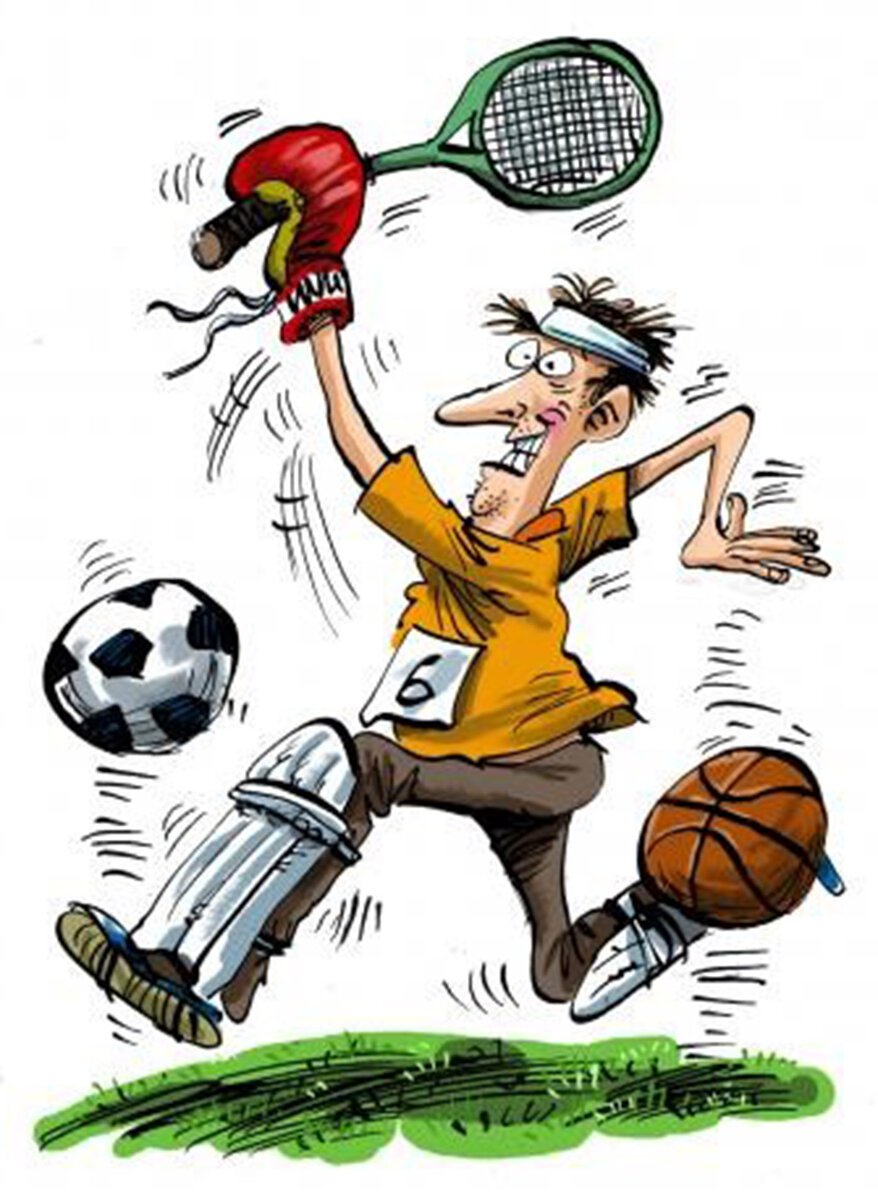 Карикатура на спортивную тему