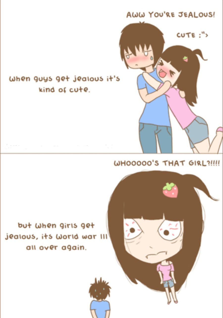 Мемы про ревнивых девушек