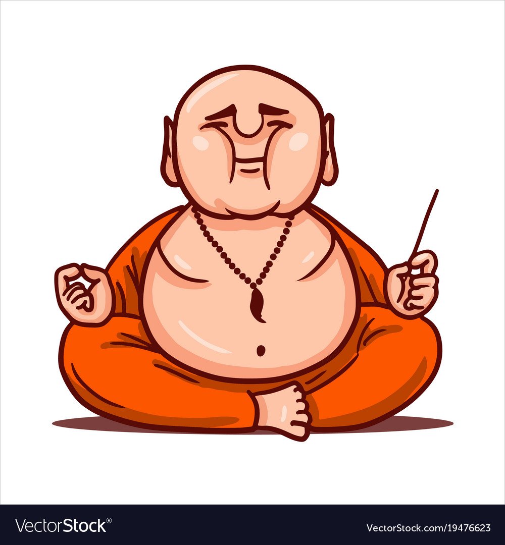 Толстый медитирует