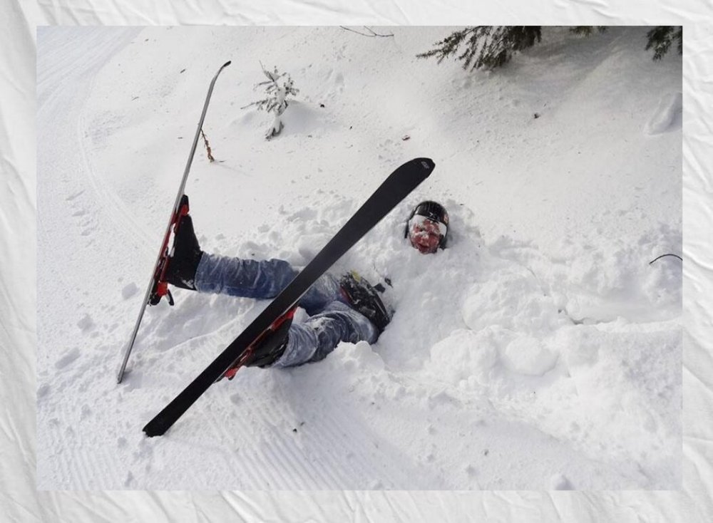 Падение на лыжах