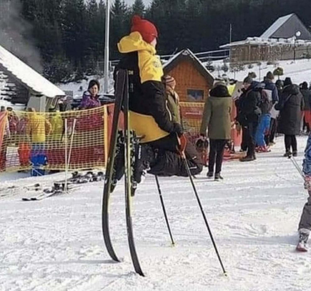 Лыжник прикол