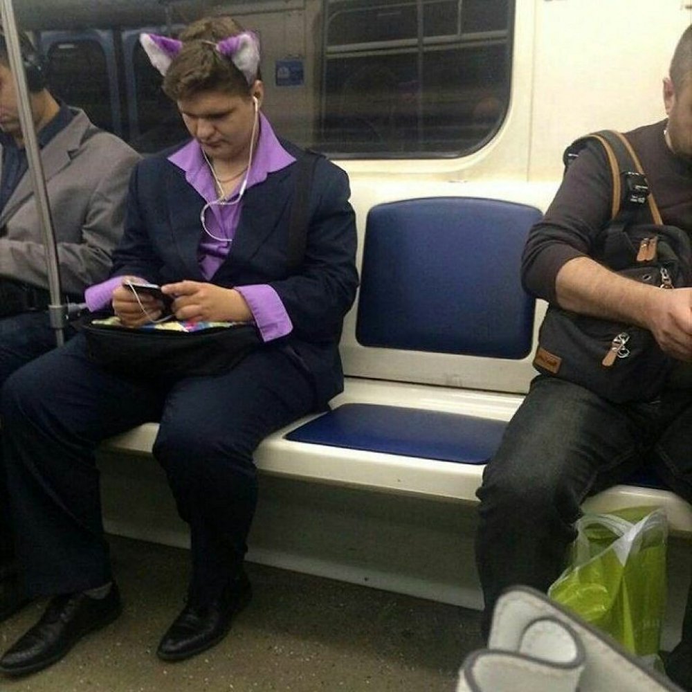 Странные пассажиры в Московском метро