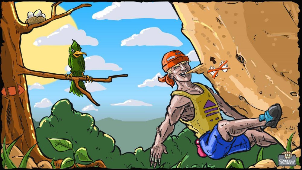 Альпинист карикатура