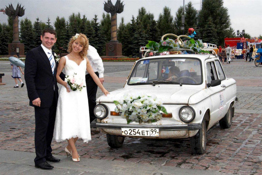 Смешная машина на свадьбу