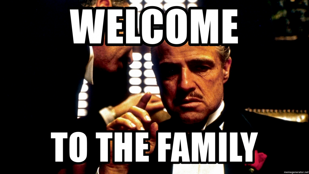 7 meme. Добро пожаловать в семью крестный отец. Дон Корлеоне добро пожаловать в семью. Крестный отец мемы. Добро пожаловать в семью крестный отец Мем.