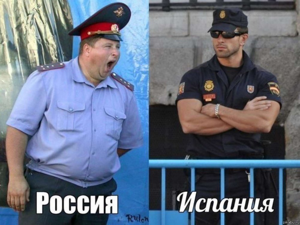 Полиция России и Испании