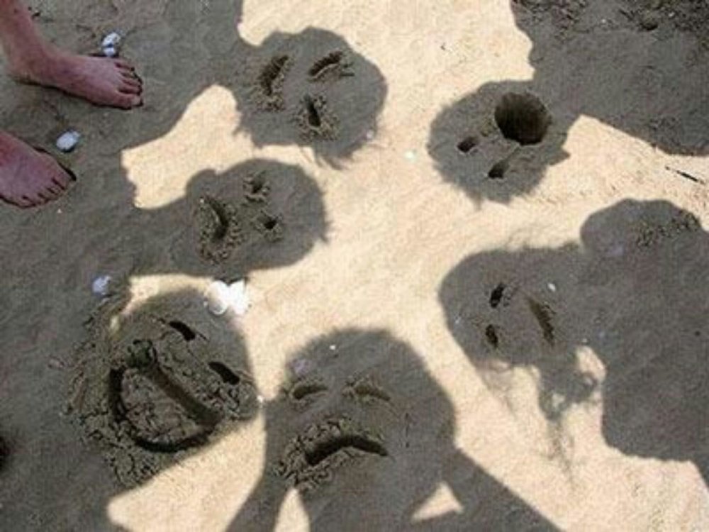 Креативная фотосессия в песке