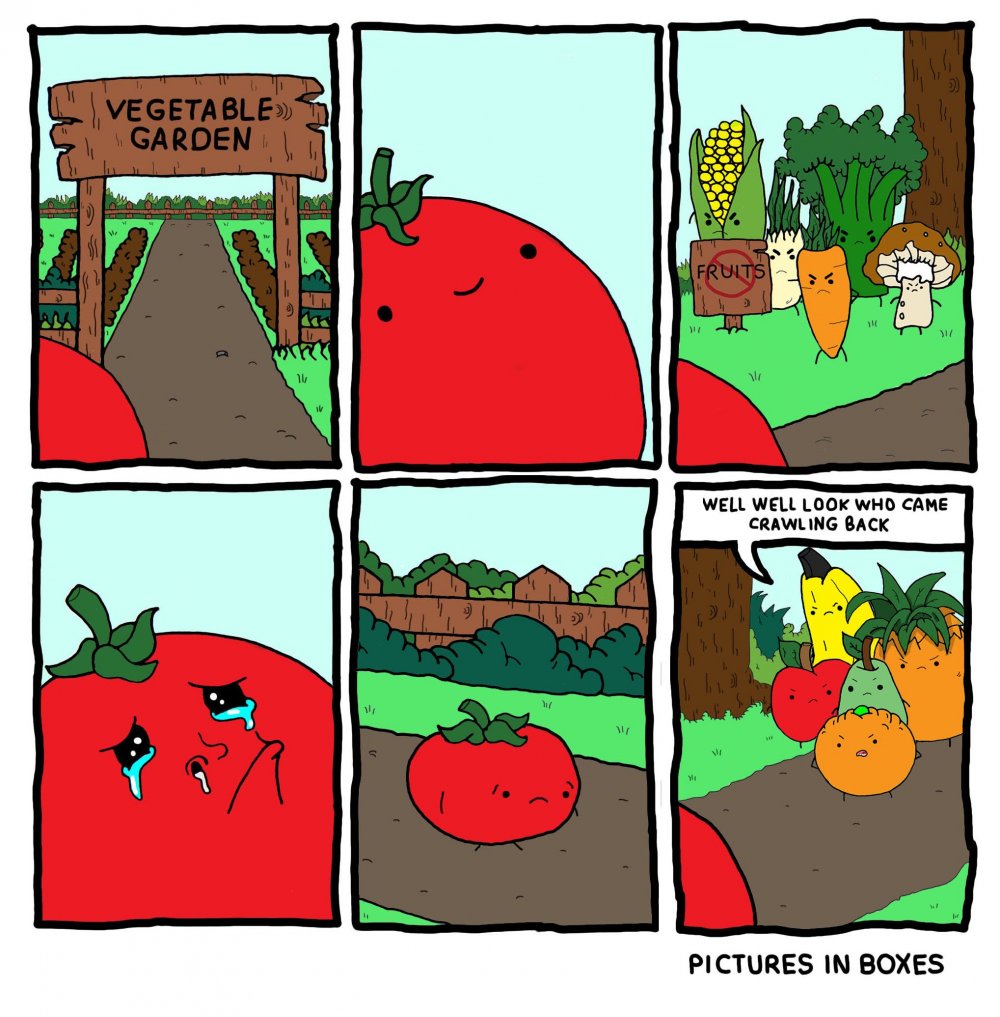 Комиксы про овощи
