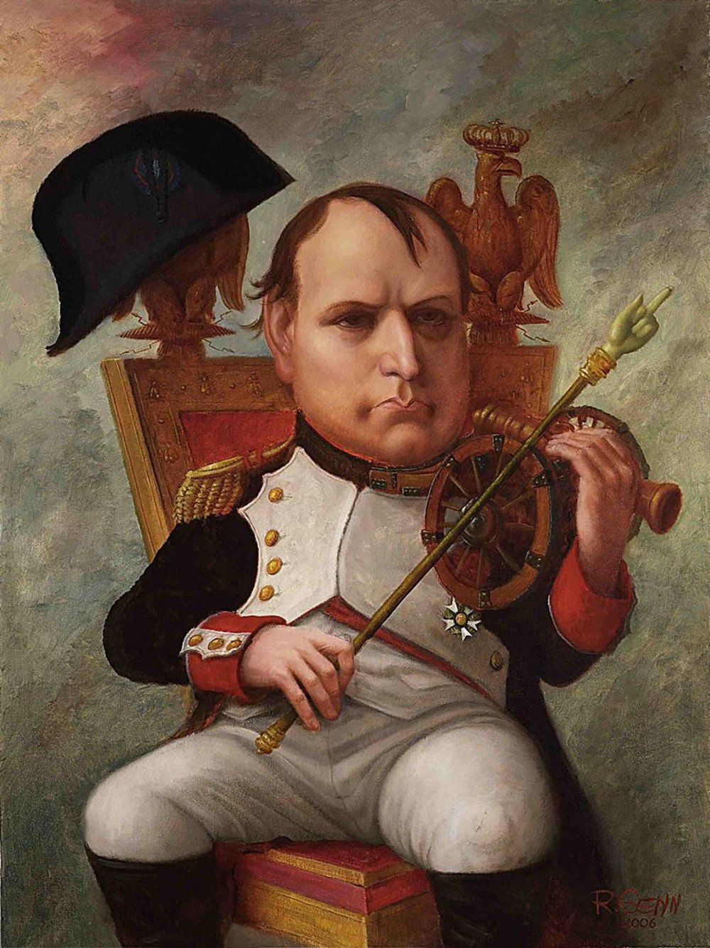 Наполеон Бонапарт сидит