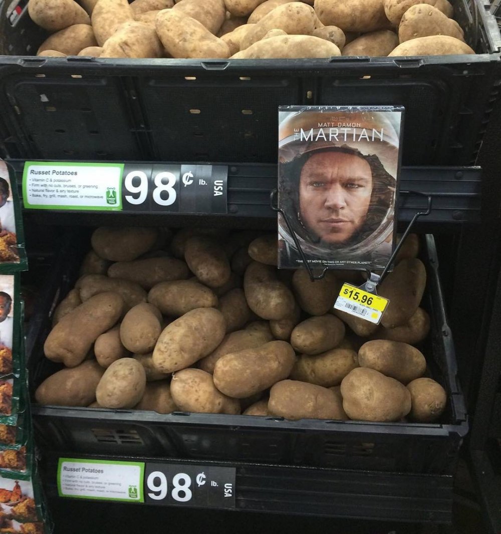 Необычная реклама картошка