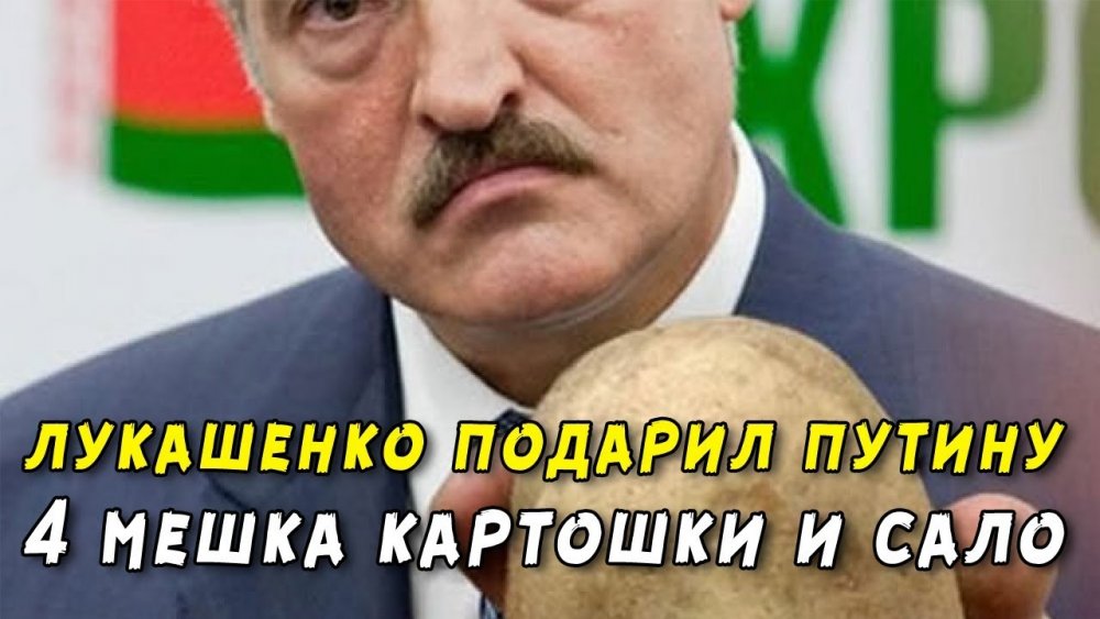 Президент Белоруссии Лукашенко и картошка