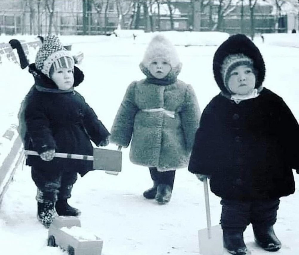 Советское детство зимой