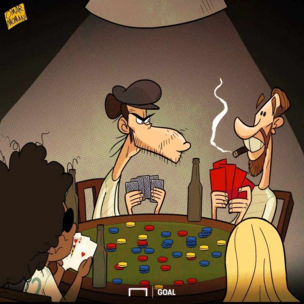 Покер карикатура