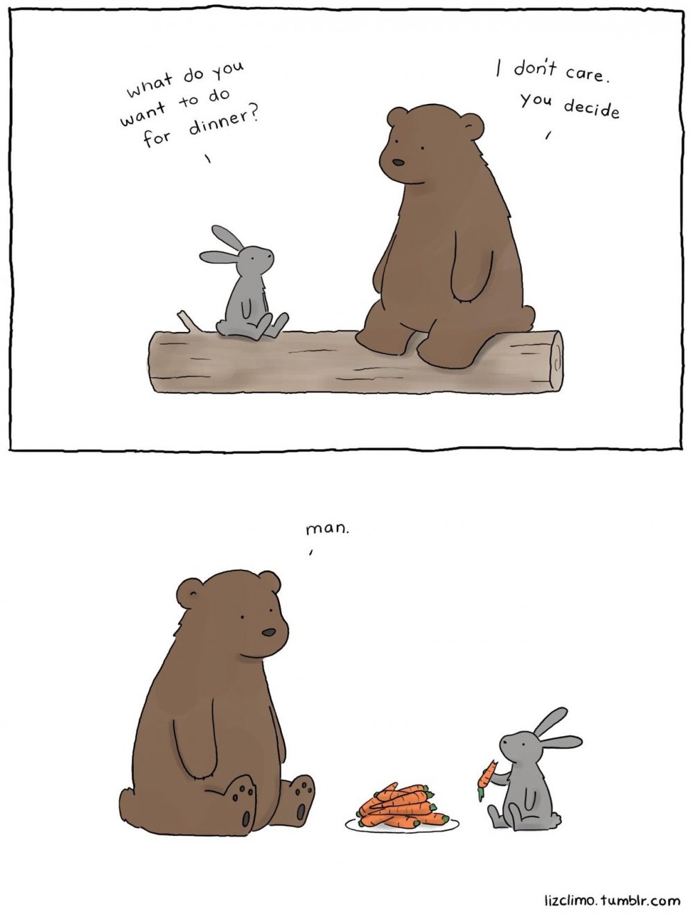 Медведь и заяц комикс