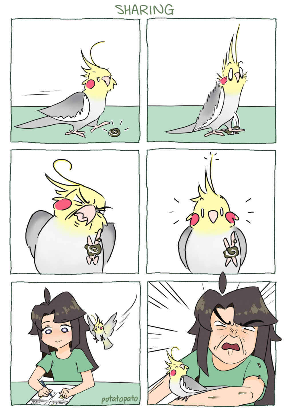 Комиксы про попугаев