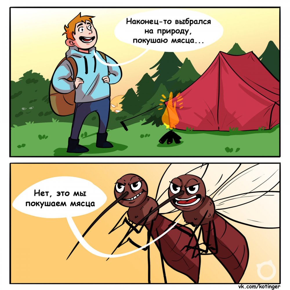 Мемы комиксы про комара