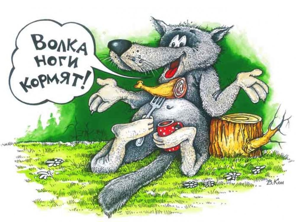 Карикатуры про Волков