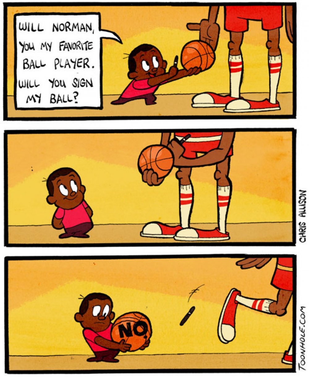 Смешной баскетбольный мяч