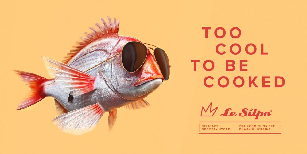 Креативная реклама рыбы