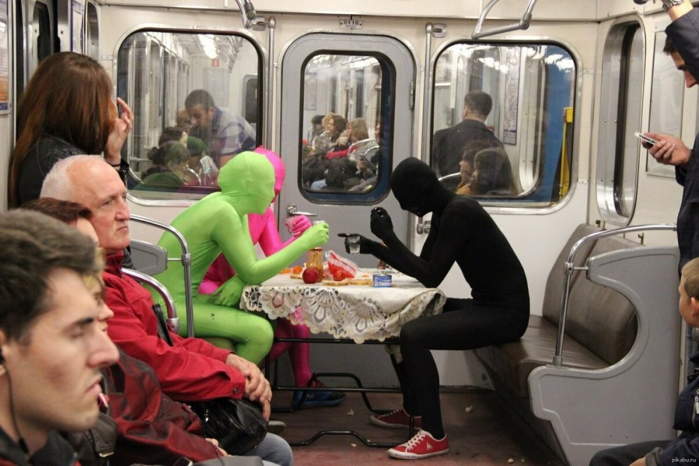 Смешные ситуации в метро