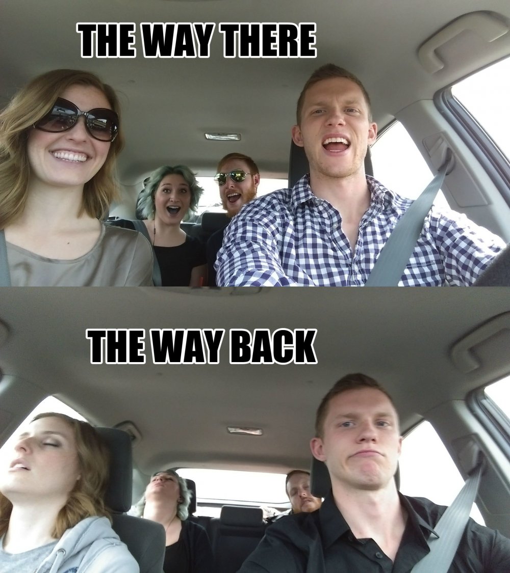 Мемы про поездку на машине