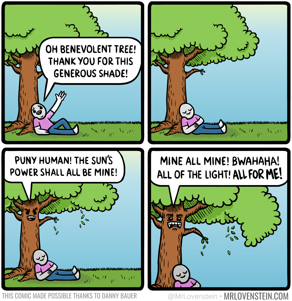 Комикс про деревья Мем