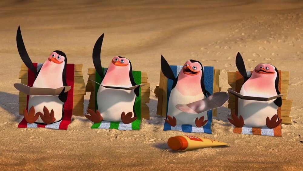 Пингвины из Мадагаскара Шкипер и Марлин