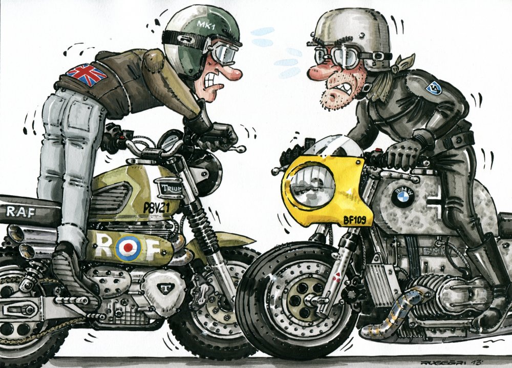 Мотоцикл карикатура