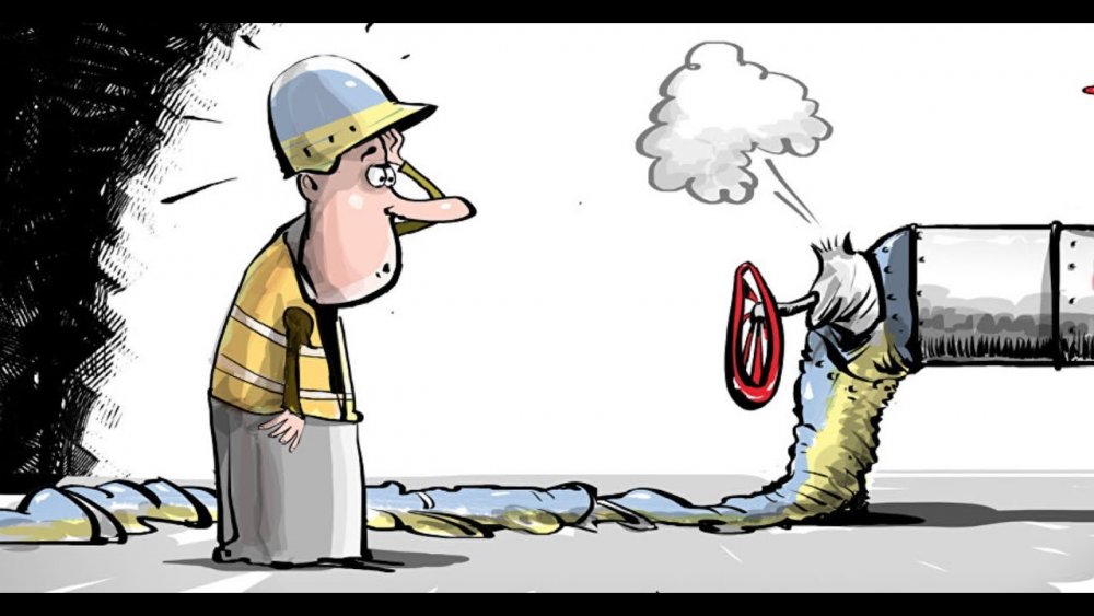 Украина и Северный поток 2 карикатура