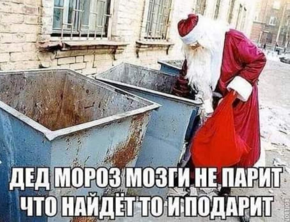 Дед Мороз мусорка