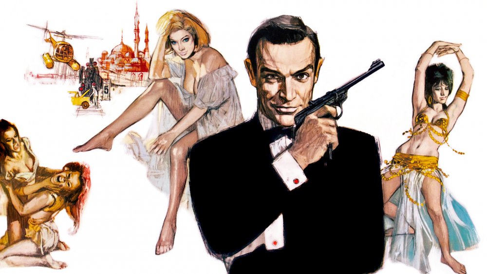 Агент 007 рисованный