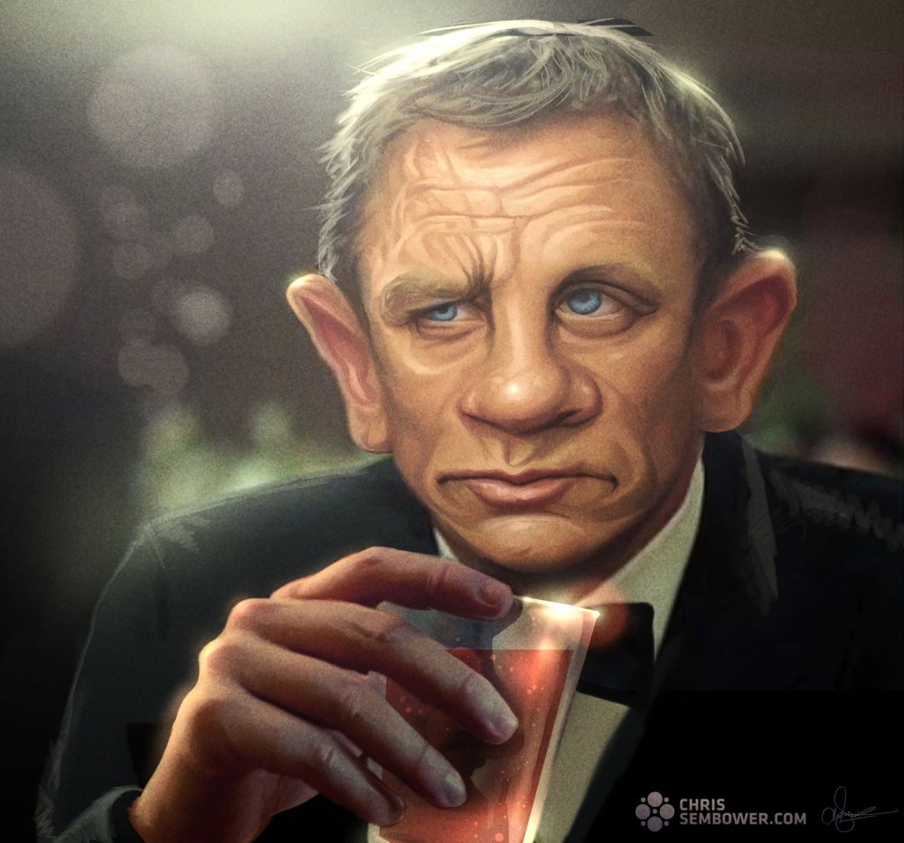Агент 007 карикатура