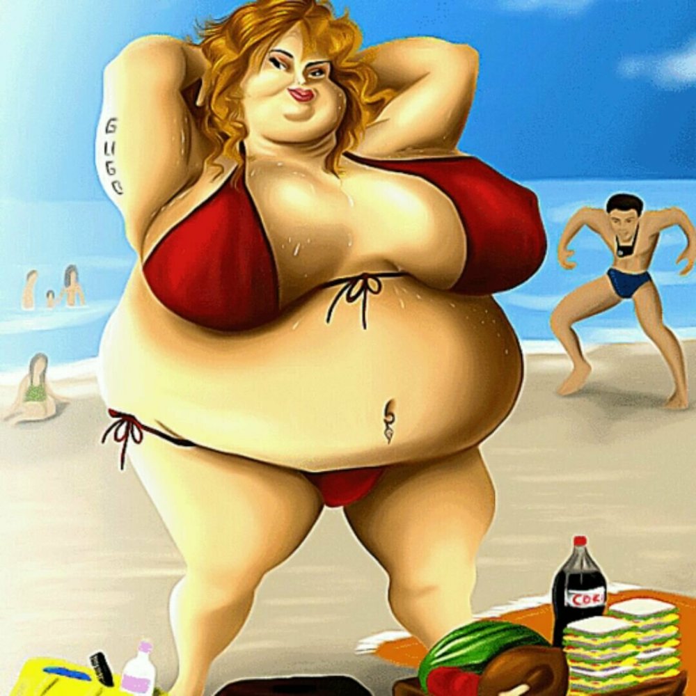 Карикатуры на толстых женщин