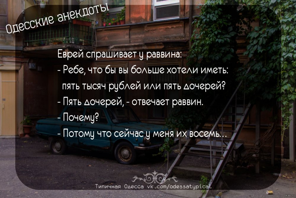 Одесские анекдоты в картинках с надписями