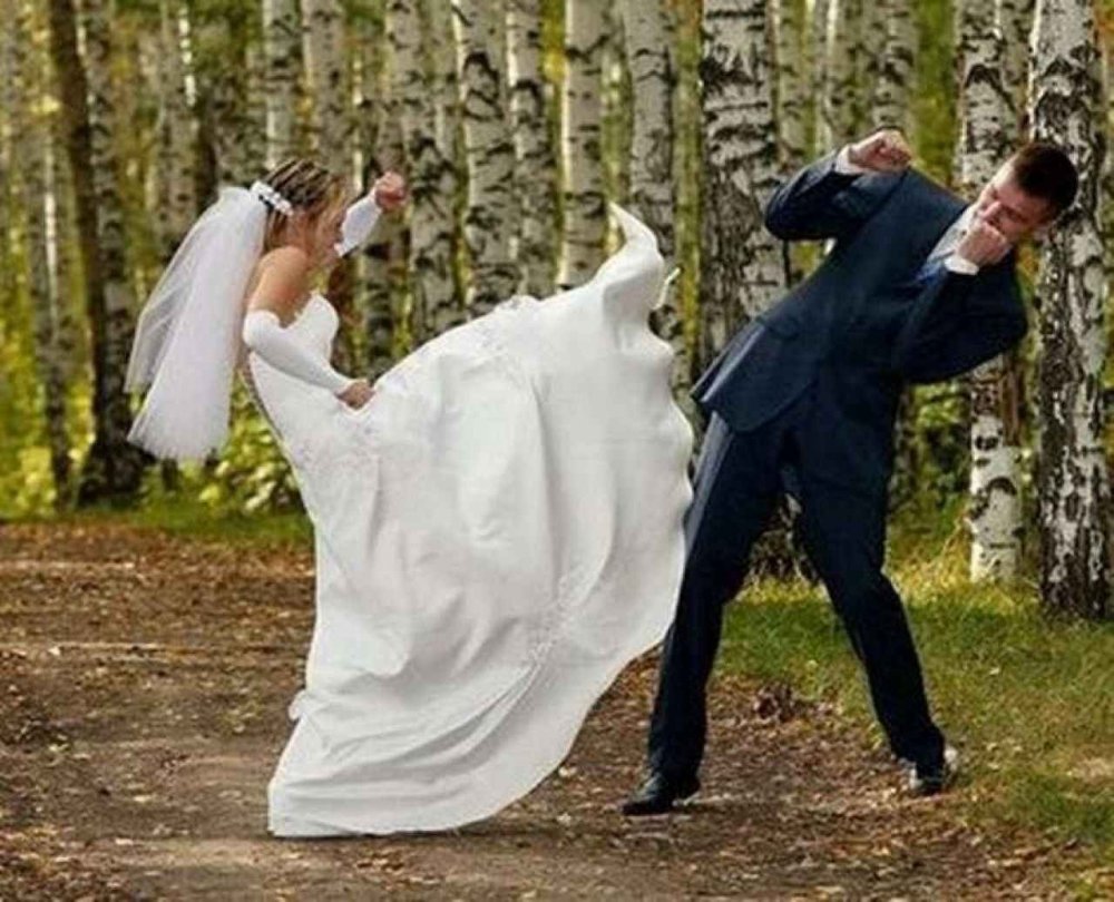 Жених и невеста прикол