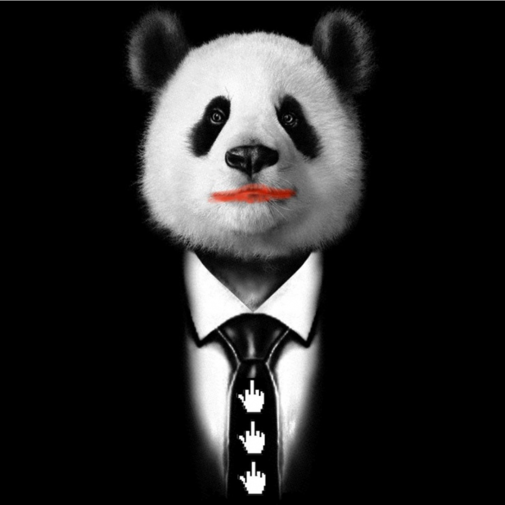Панда в галстуке