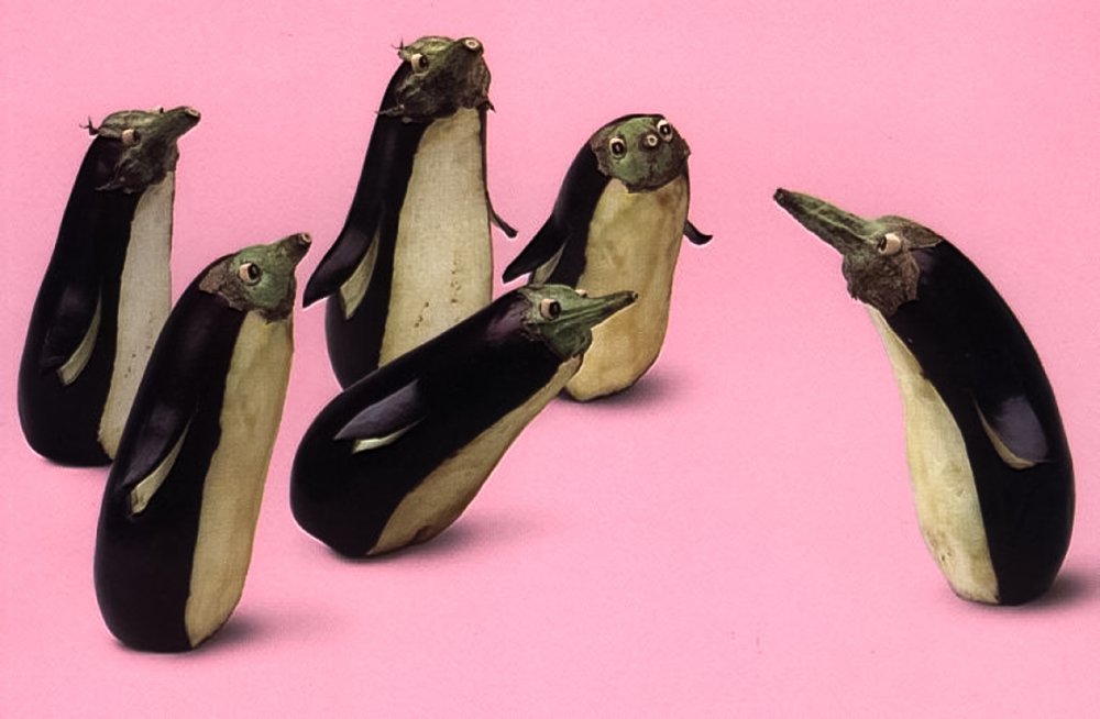 Пингвин из овощей