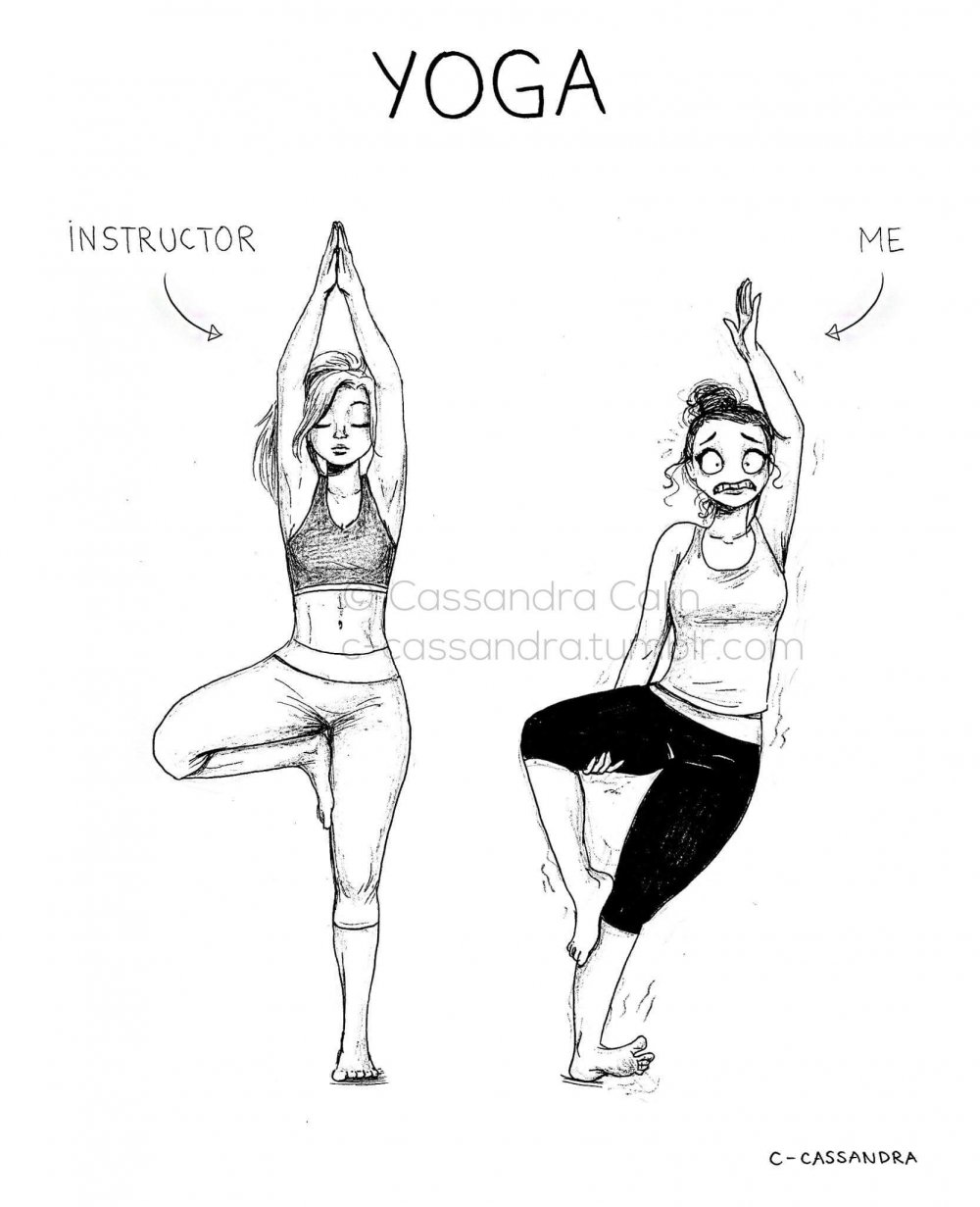 Мемы про йогу